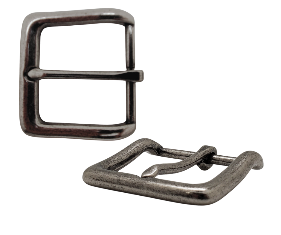 If you need a affordable replacement Basic buckle for your current belt or want a different look we have a selection of what we call Basic buckles in our shop in Smyrna, TN, just outside of Nashville. A alternative basic option with a Antiqued finish. Color - Antique Nickel ,1 1/2" width