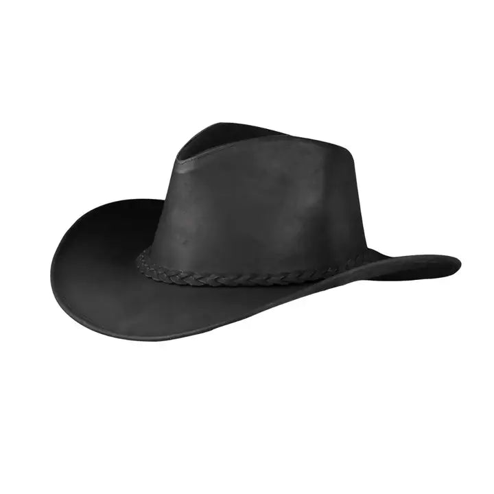 Update your look with our Brisbane Leather hats, perfect for parties and protection from the elements. These versatile hats are often associated with farmers, ranchers, truck drivers, and gamblers, but have also become a popular fashion choice. Visit our shop in Smyrna, TN near downtown Nashville to get one for yourself.
