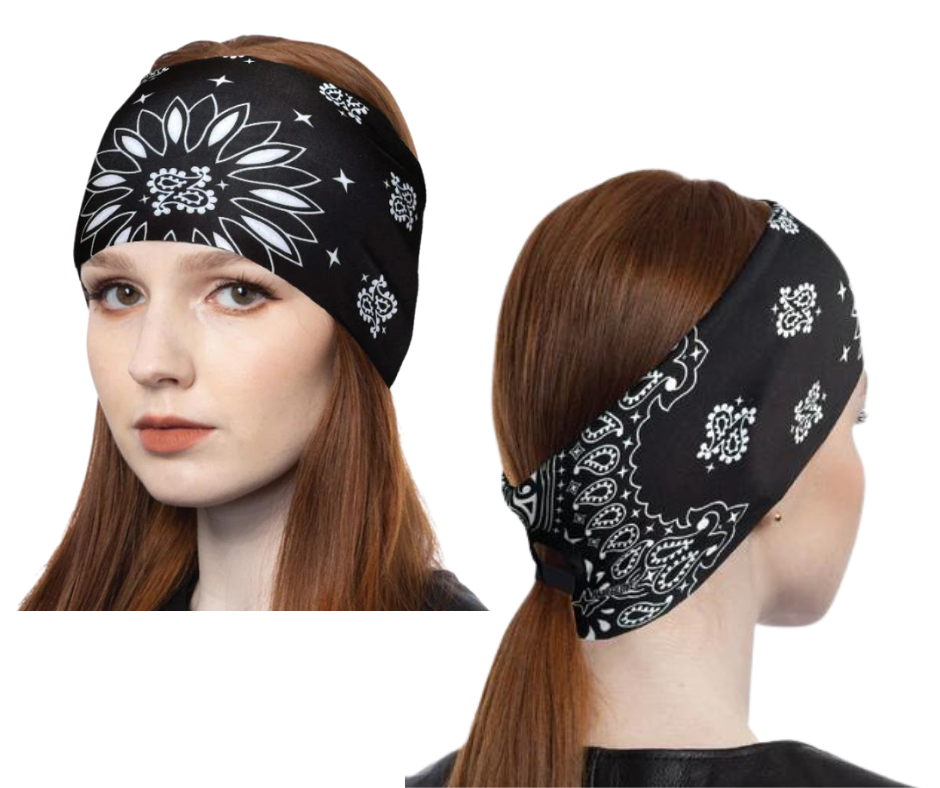EZ Ponytail Head Bands are the perfect fashion accessory to complement any outfit, while also keeping your hair in place on a windy day or during motorcycle rides. Made with high-tech spandex material, they can fit any size head. Choose from a variety of patterns to match your unique style or mood. Visit our Smyrna TN shop, conveniently located near downtown Nashville.