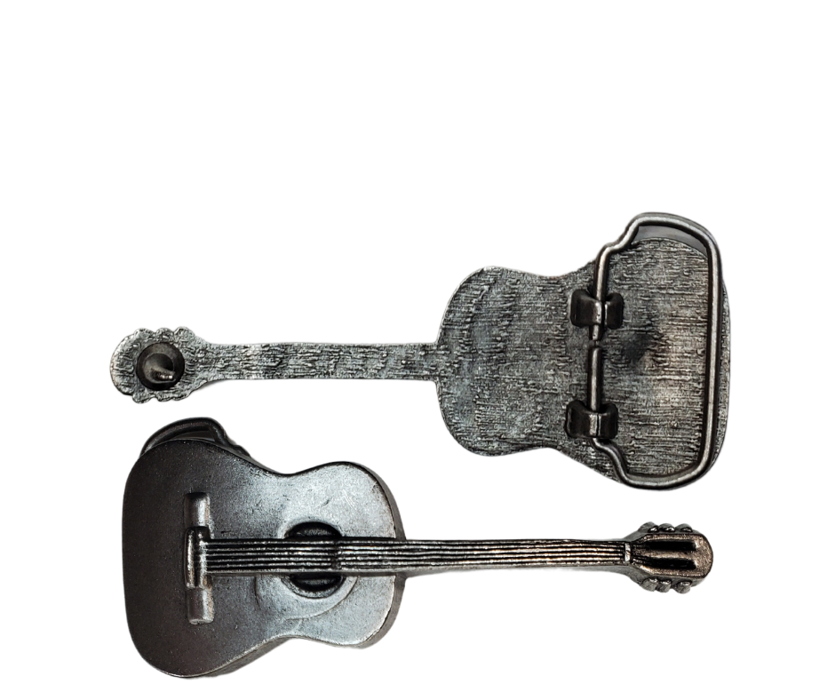 This well known style of guitar is named after Willie's old beat up guitar So we put the famous guitars name with his and we call it the "Trigger Nelson" buckle. Add this classic buckle to your collection. Whether you visit our retail store in Smyrna, TN or shop online, don't miss the chance to add this unique piece to your collection.