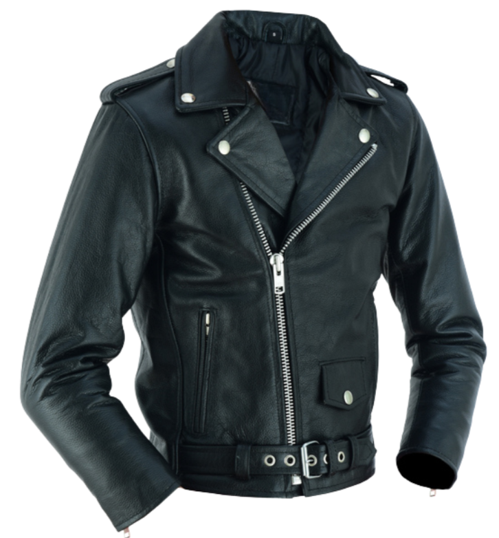 In the "Jagger" you will be just like Mom and Dad in this real leather Kids' MC Jacket, lot's of room for patches on the back too. Visit our leather shop in Smyrna, TN, near Nashville, and choose from sizes small to 5x. Scoot in to get yours at our Smyrna,TN store not far from Nashville. 