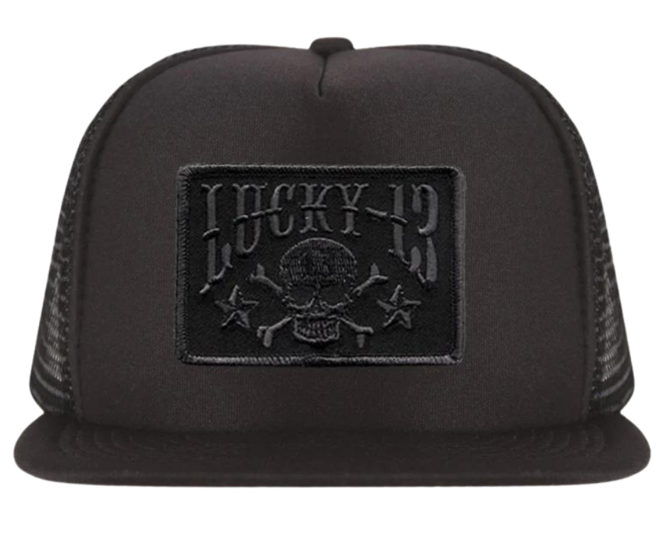 Authentic Lucky 13 Skull Stars Patch Motorcycle Punk Tattoo Leather Chain Wallet Authentic Lucky 13 Skull Stars Patch Motorcycle Punk Tattoo Leather Chain Wallet