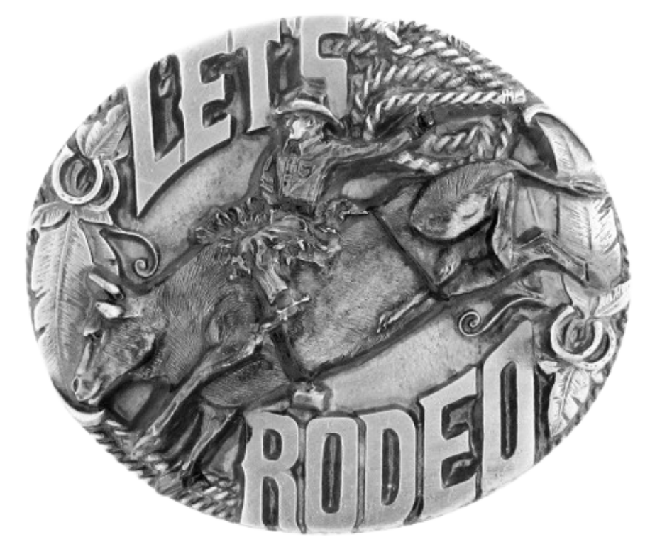 The Rodeo is a Western Culture staple. Bull riding, Calf Roping, Barrel Racing is among the favorite events. Crafted from top-quality pewter, it is specifically made to fit 1 1/2" belts and measures 2 1/2" tall x 3" across.  Find it at our shop in Smyrna, TN, just a short drive from Nashville.