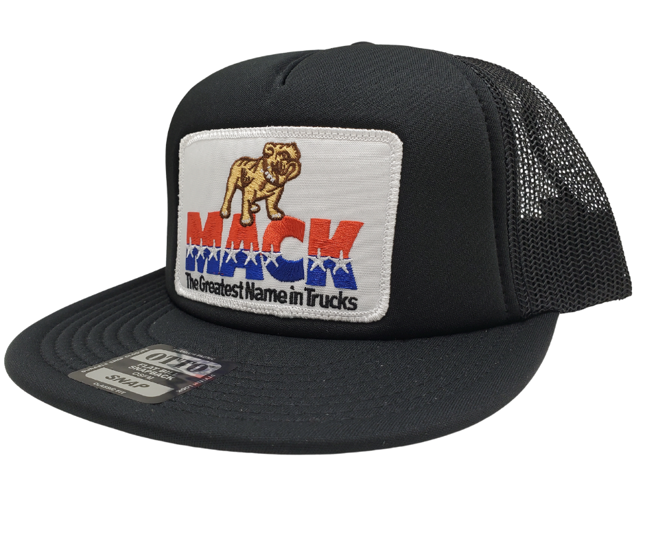 Vintage Mack Truck Cap – Buckle and Hide Leather Vintage Mack Truck Cap – Buckle and Hide Leather