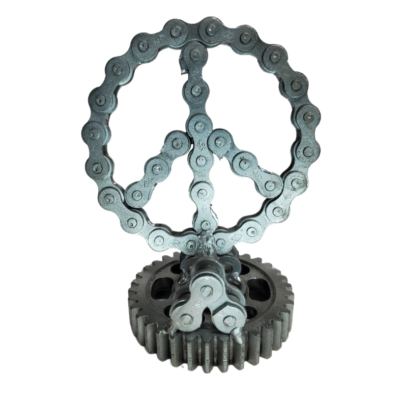 Peace of Mind Metal Art Business Card Holder – Buckle and Hide