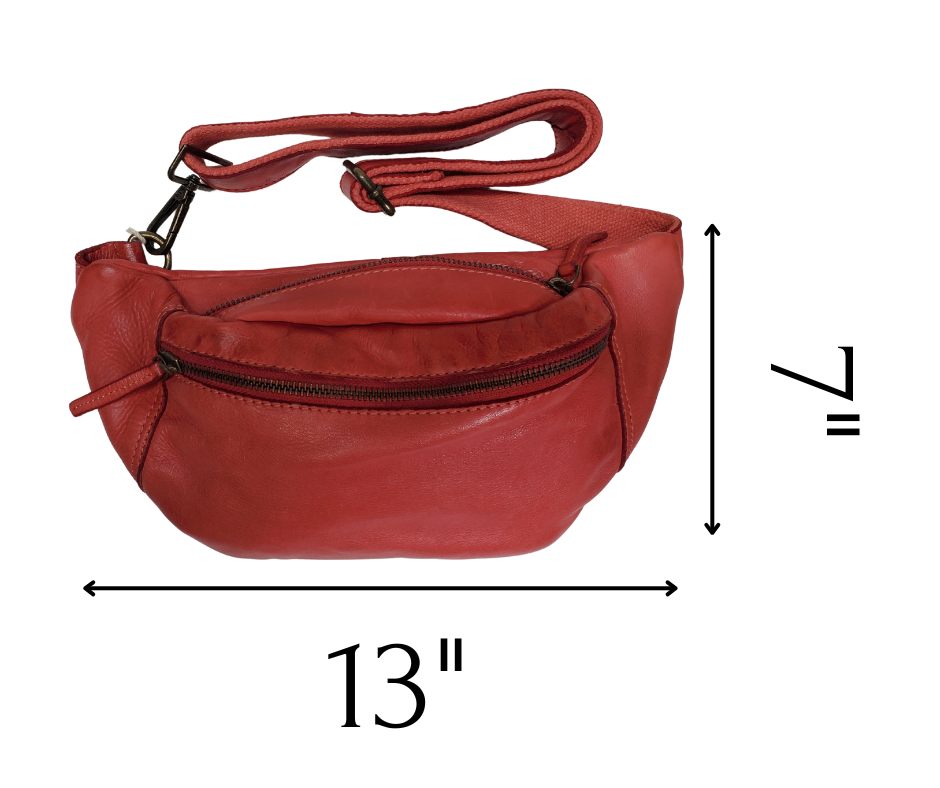 Dare we dub this a Fanny pack? The name vary, but the utility remains as a versatile everyday bag, regardless of how you wear it. While these can be found inexpensively anywhere, once you experience the supple quality of the Leather, you'll be won over by this daily essential. With only 2 pockets and an adjustable leather strap lined with woven cotton, it's a no-nonsense option. Pop into our Smyrna, TN shop and give them a go! Available in 3 colors.