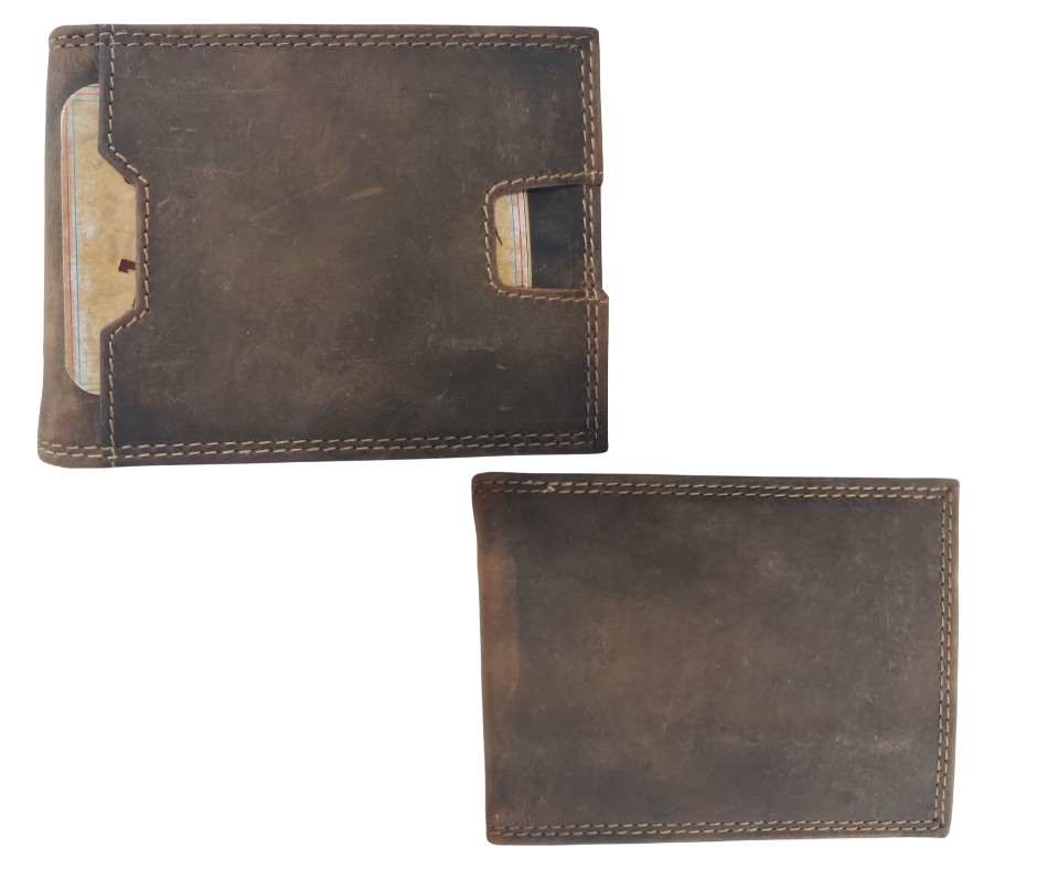 RFID Folding Front Pocket Wallet – Buckle and Hide Leather LLC