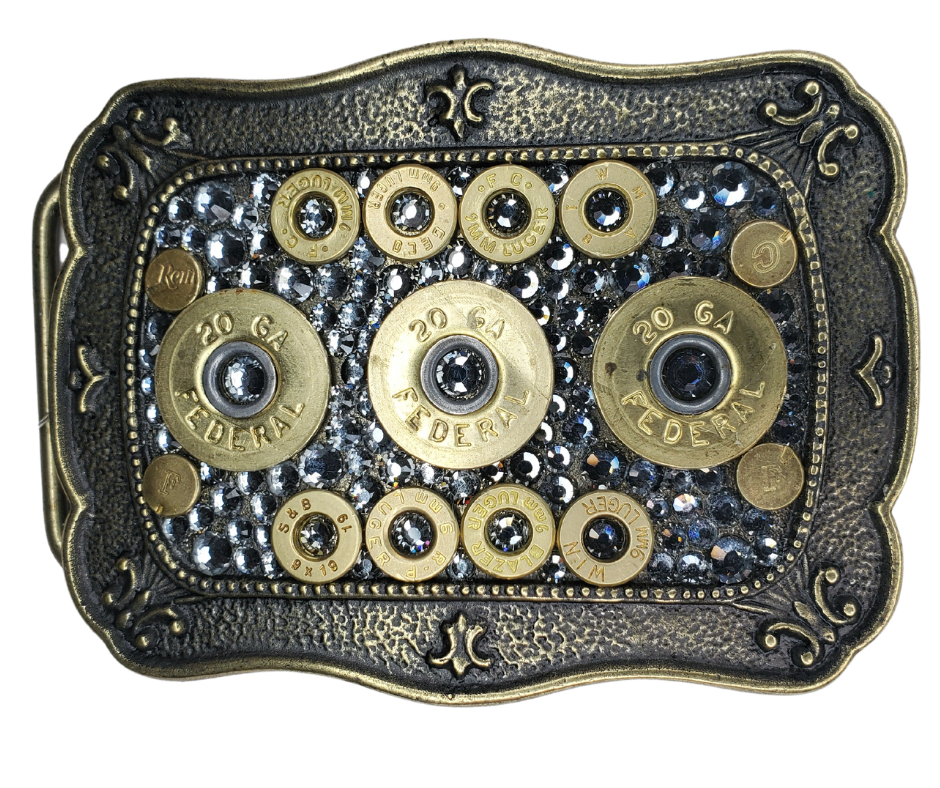 The "Remington" Belt Buckle Buckle and Hide Leather LLC