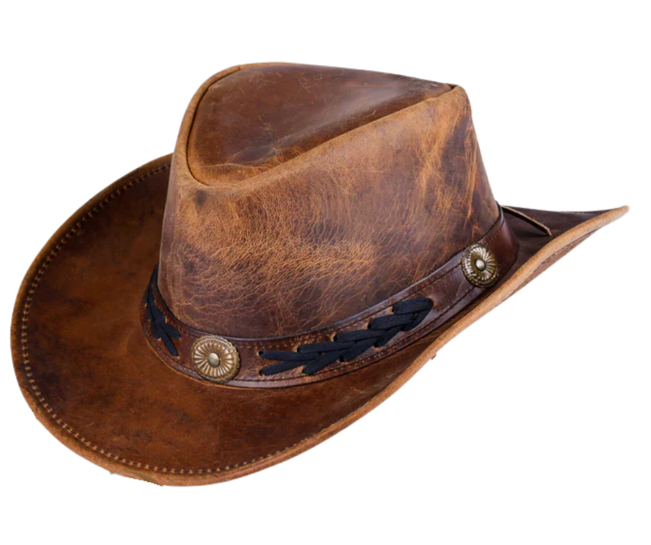 Our men's Outback hats are versatile for parties and protection from weather. They bring a rugged, farmhand look and have become popular in mainstream fashion. Find them in our Smyrna, TN shop near lively downtown Nashville.