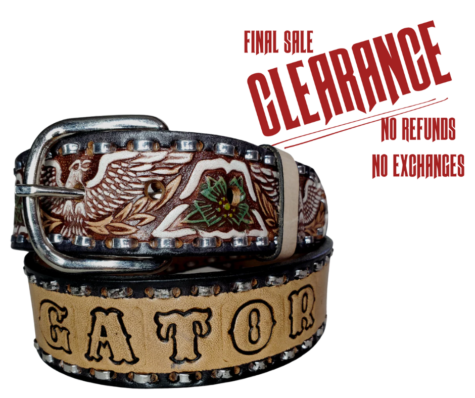 "The Dimestore Cowboy" Name Belt DISCONTINUED