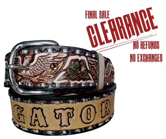 "The Dimestore Cowboy" Name Belt DISCONTINUED