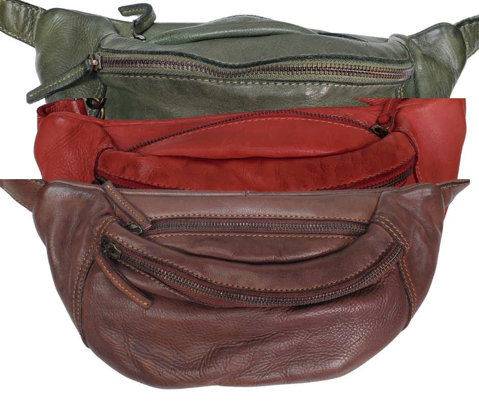 Dare we dub this a Fanny pack? The name vary, but the utility remains as a versatile everyday bag, regardless of how you wear it. While these can be found inexpensively anywhere, once you experience the supple quality of the Leather, you'll be won over by this daily essential. With only 2 pockets and an adjustable leather strap lined with woven cotton, it's a no-nonsense option. Pop into our Smyrna, TN shop and give them a go! Available in 3 colors.