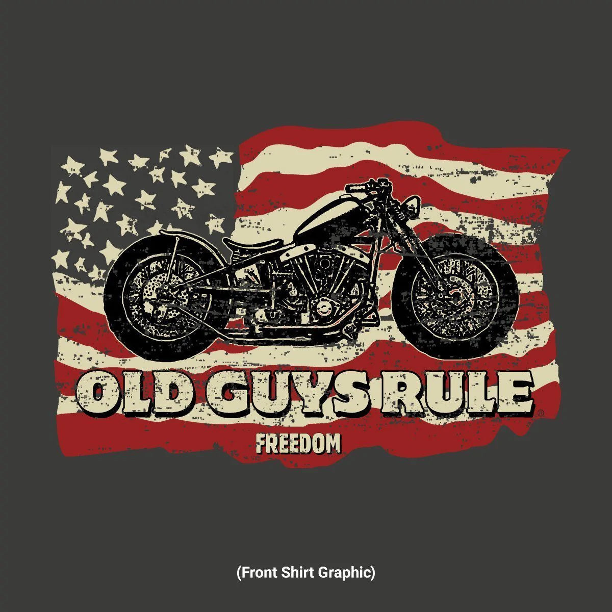 Nuthin' is more cool than a Old Guys Rule Classic Motorcycle Tee. Our unique T-shirt design is NOT for the man who has given up on life. On the contrary, it’s the man that keeps looking better and better with age and challenges everything that life’s throwing at him! Available online and in our retail shop in Smyrna, TN.