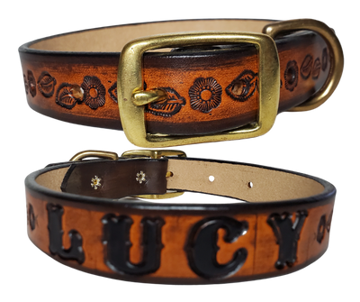 "The LUCY" Leather Dog Collar