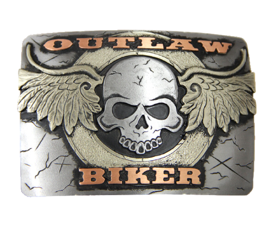 Biker online belt buckle