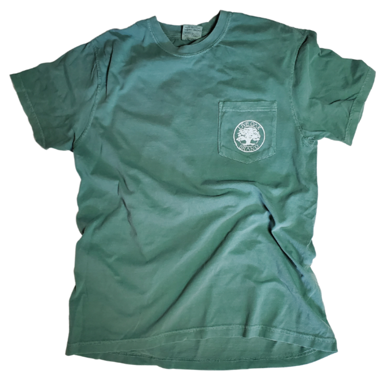 This soft tee is a Comfort Colors front-pocket tee! 100% ring spun cotton, Soft washed garment dyed fabric. Made of 100% pre-shrunk cotton that runs true to size, this premium T-shirt can be machine washed and tumbled dry medium. If you don’t want to ruin the design, do not iron it! Available online and in our retail shop in Smyrna, TN.