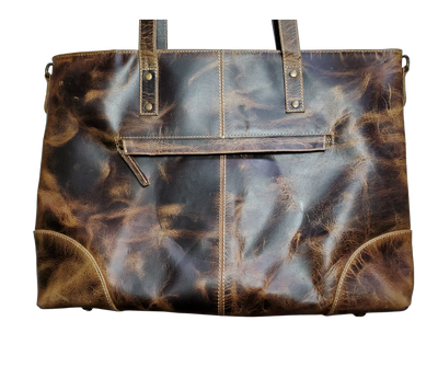 Mayabay Leather Tote/Laptop Bag