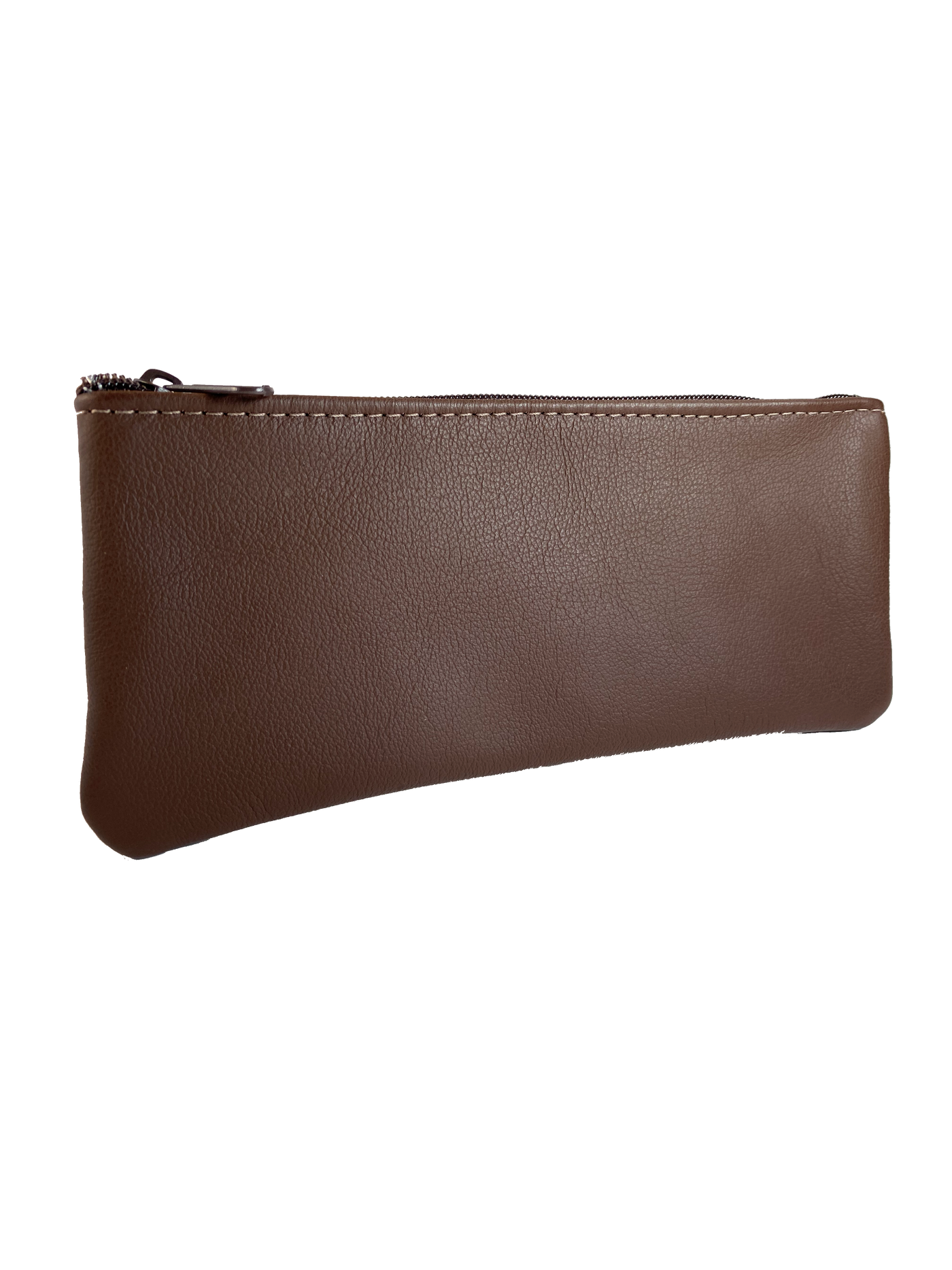 Large Leather Zippered Case. Great for carrying cash! Currently available in Brown. Sold at our shop in Smyrna, TN.