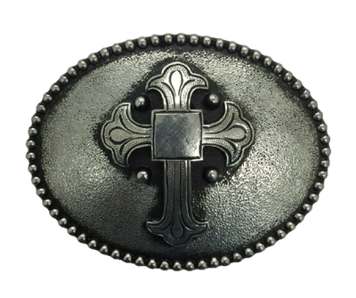 Bring a touch of old-world craftsmanship to your outfit with "The Calvary" Belt Buckle. Its intricately-designed, ornate cross adds a unique, classic look to any ensemble. Crafted with attention to detail, this buckle is sure to be a head-turning piece. Available at our Smyrna,TN shop