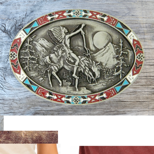 The "End of the Trail" Belt Buckle