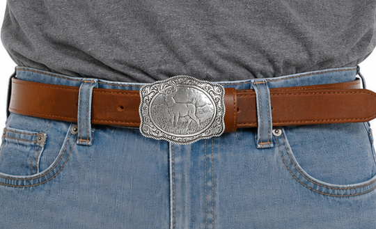 Crumrine Deer Belt Buckle
