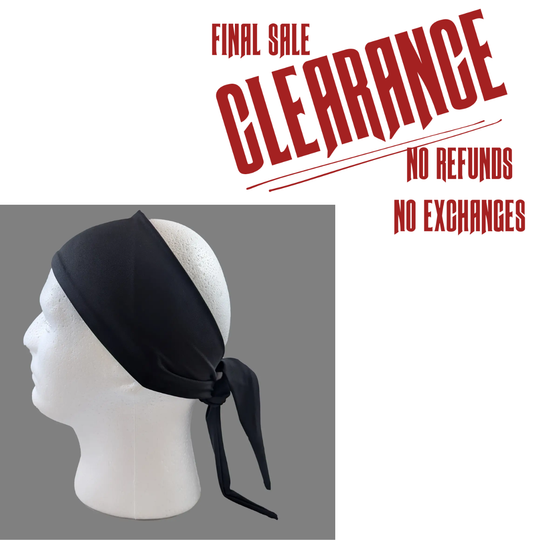 Black Tie Back Head Wrap CLOSEOUT!