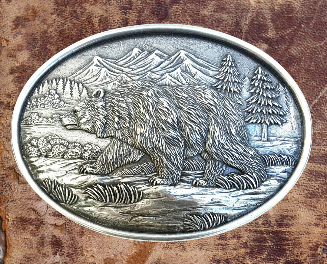 Nocona Grizzly Belt Buckle