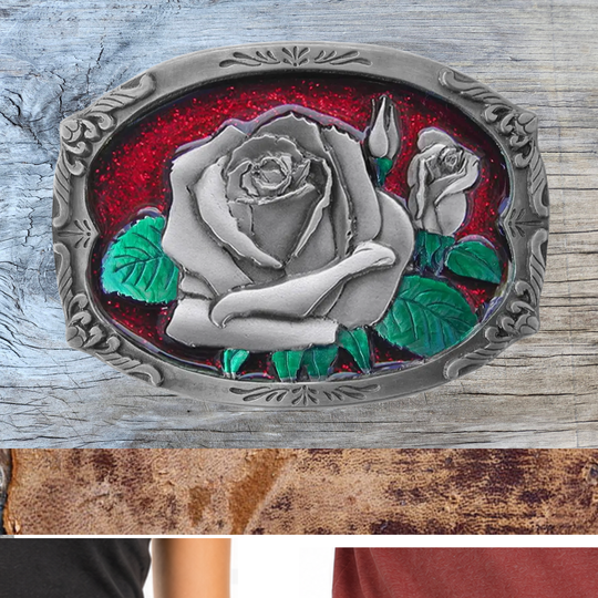 The "Rose Bud" Belt Buckle