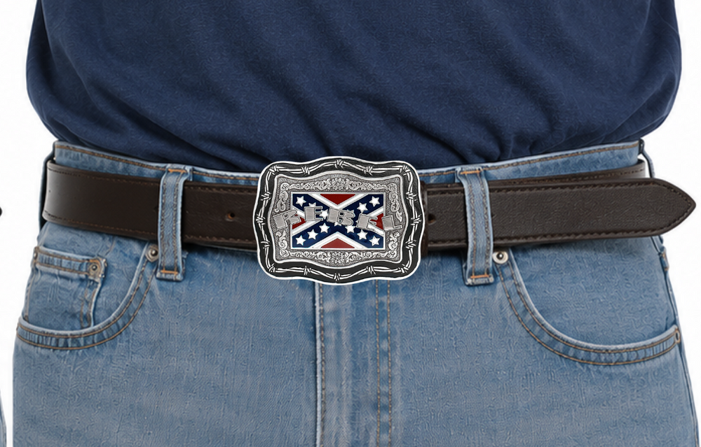 Heritage Buckle with Barbed Wire Belt Buckle
