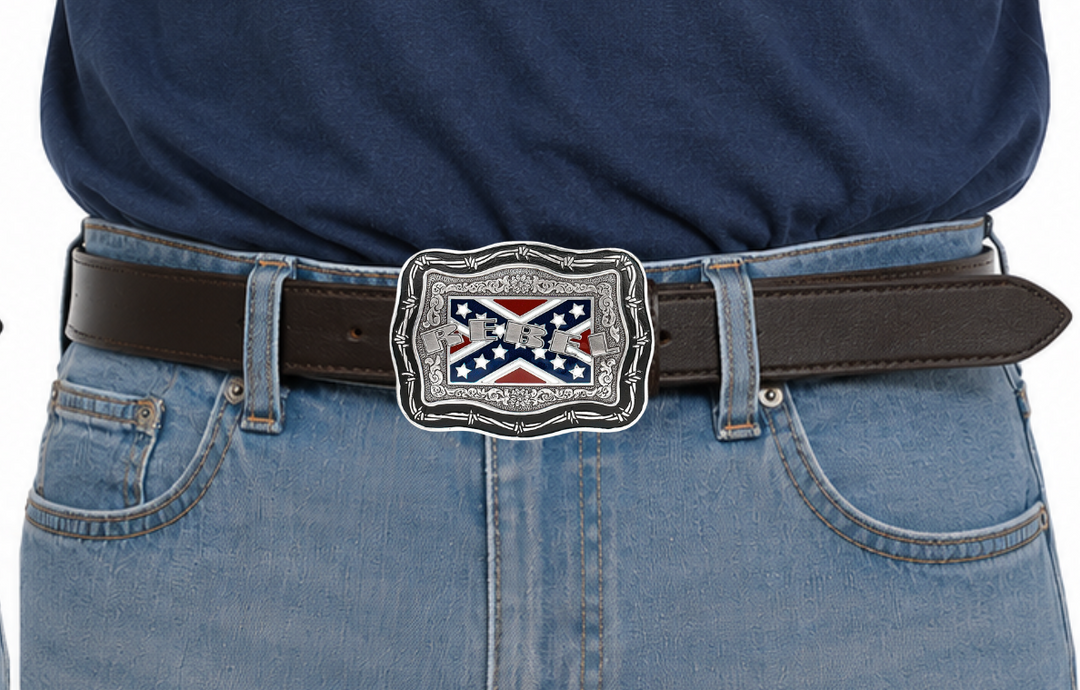 Heritage Buckle with Barbed Wire Belt Buckle