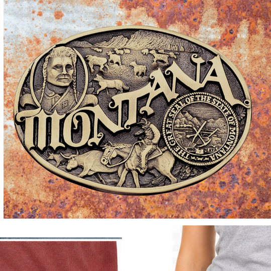 Montana State Buckle