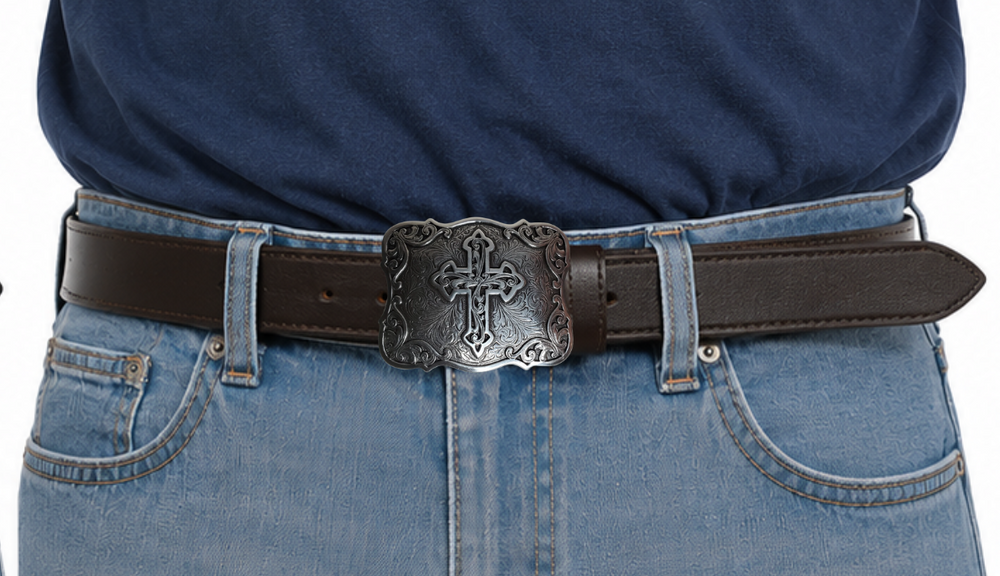 Santa Fe Cross Belt Buckle