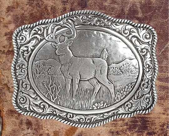 Crumrine Deer Belt Buckle