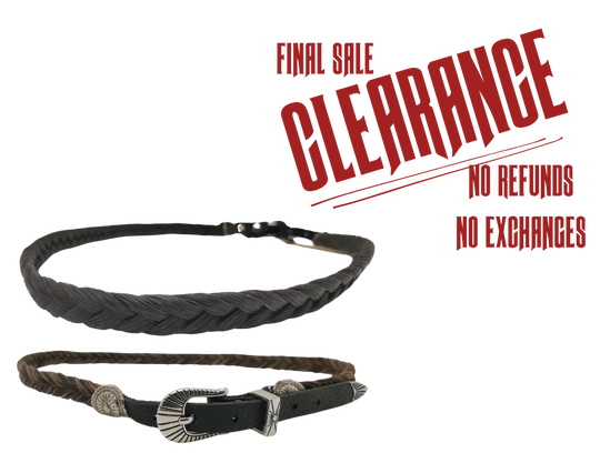 Red Lodge Horsehair Hatband CLOSEOUT!  ONLY 1 LEFT!