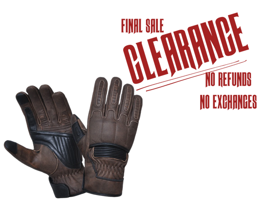 Brown Leather Riding Gloves CLOSEOUT!