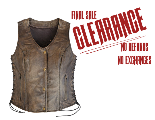 The Carly Leather Vest CLOSEOUT!!