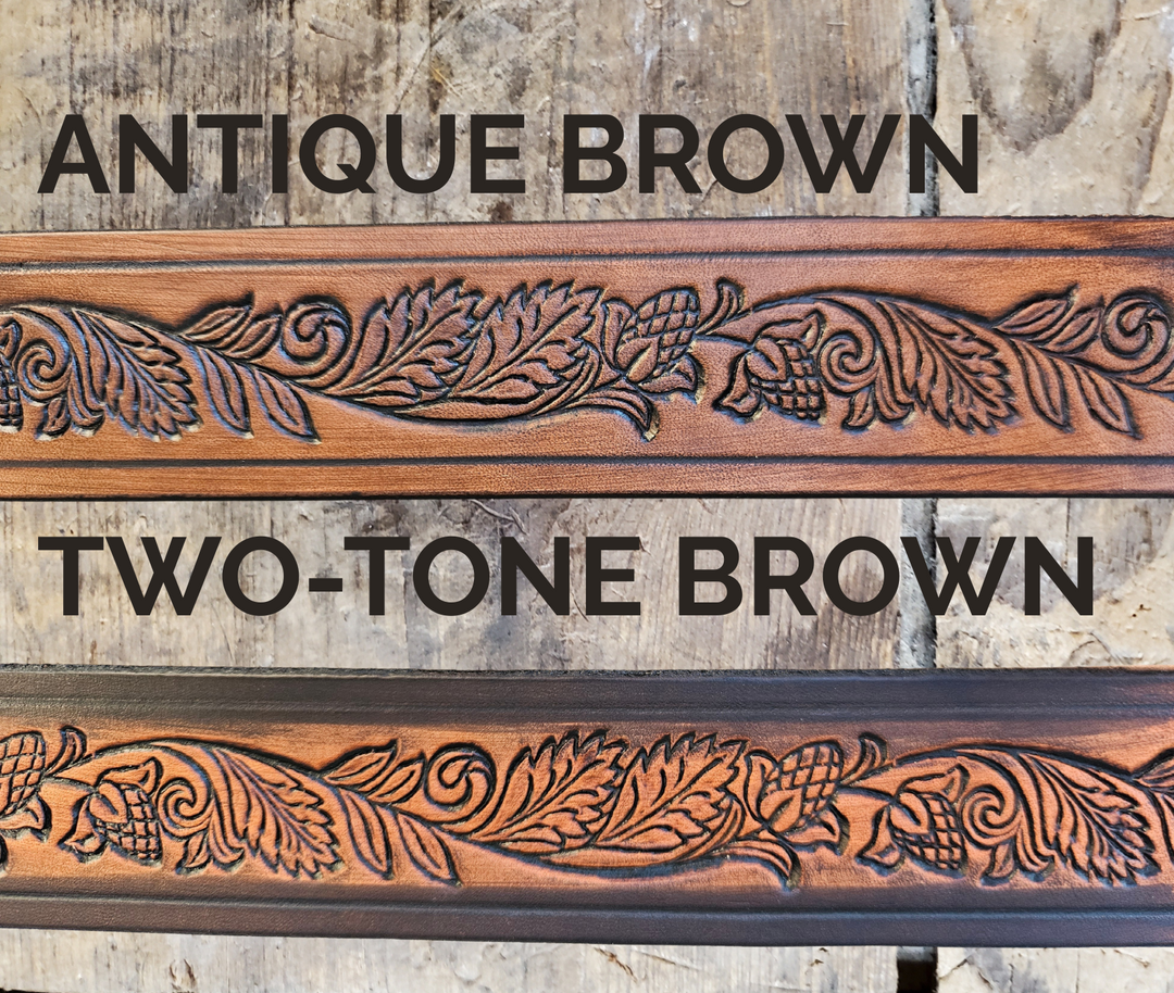 The Huckleberry Leather Name Belt