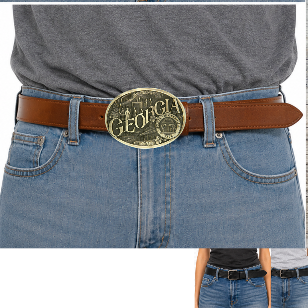 Georgia State Buckle