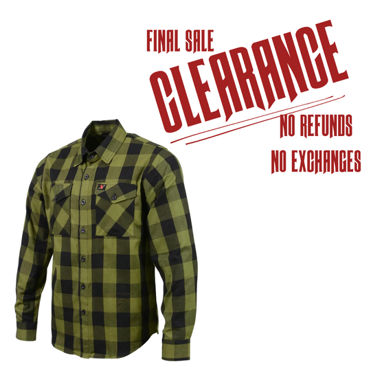 Milwaukee Checkered Black and Green Flannel Shirt CLOSEOUT!