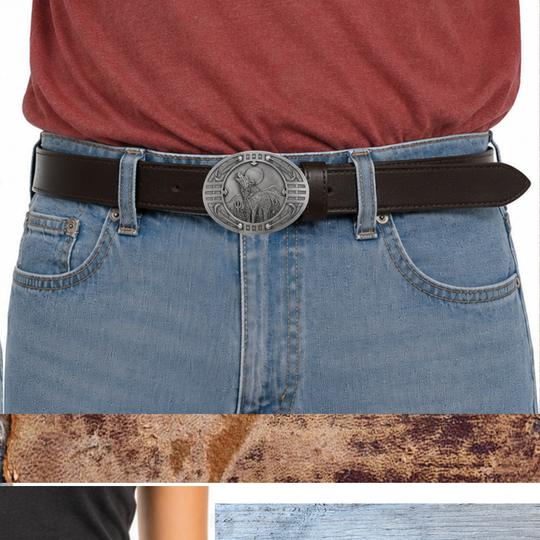 The "Howling the Moon" Belt Buckle