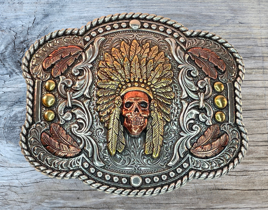 The Crazy Horse Chief Belt Buckle