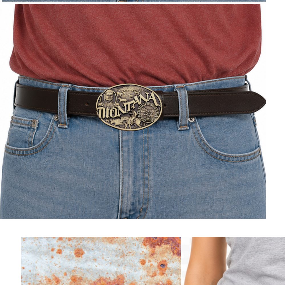 Montana State Buckle