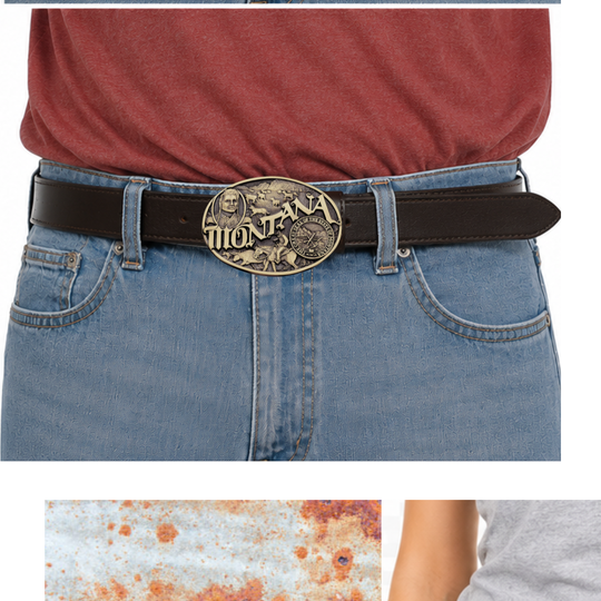 Montana State Buckle