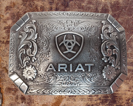 Ariat Logo Rect. Western Buckle