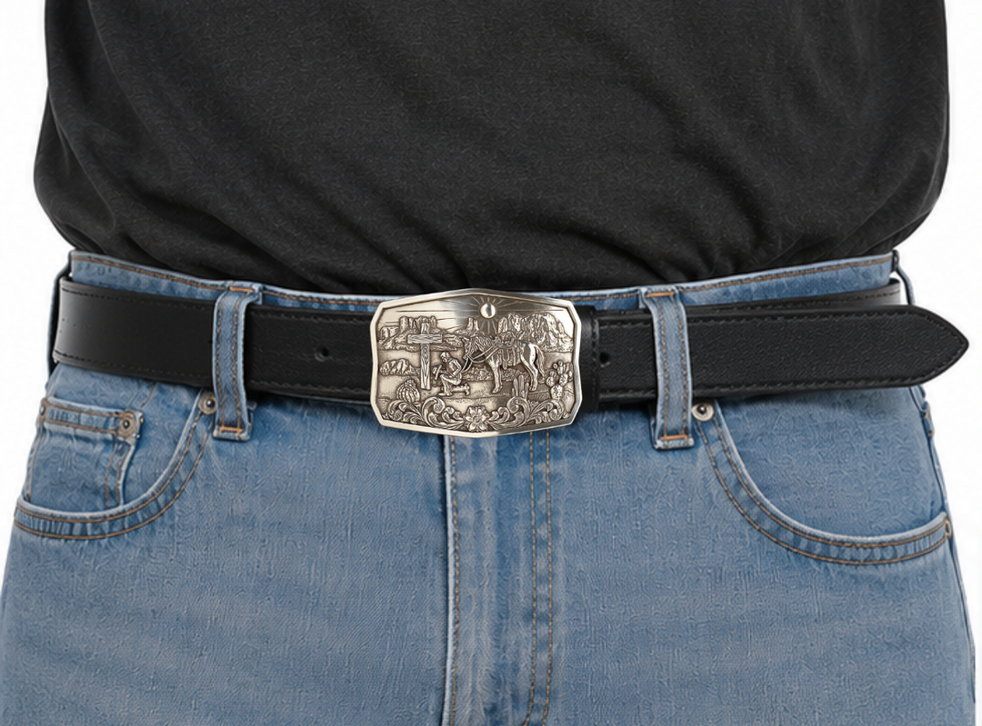 The "Old Rugged Cross " Western Buckle