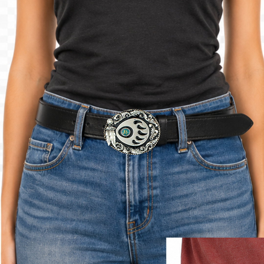 "Native Bear Claw" Belt Buckle