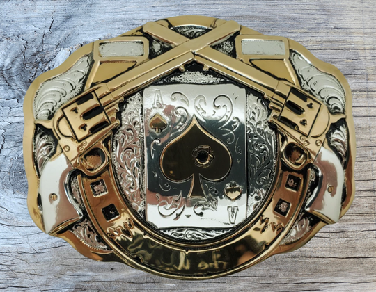 The "Hole in the Ace" Belt Buckle