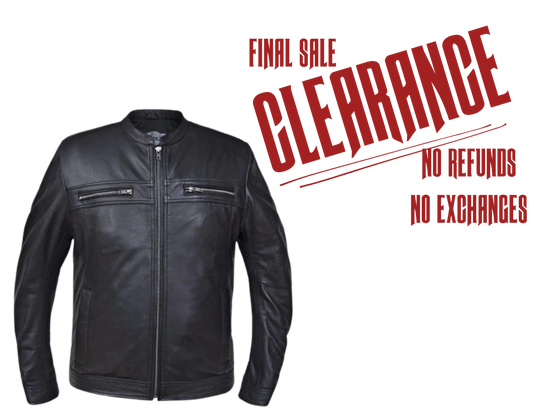 The "Oliver" Lightweight Black Leather Fashion Jacket CLOSEOUT!