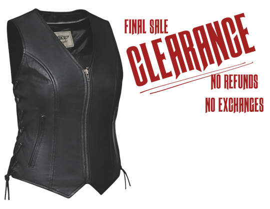 The "Gaga" Leather Vest  CLOSEOUT!!