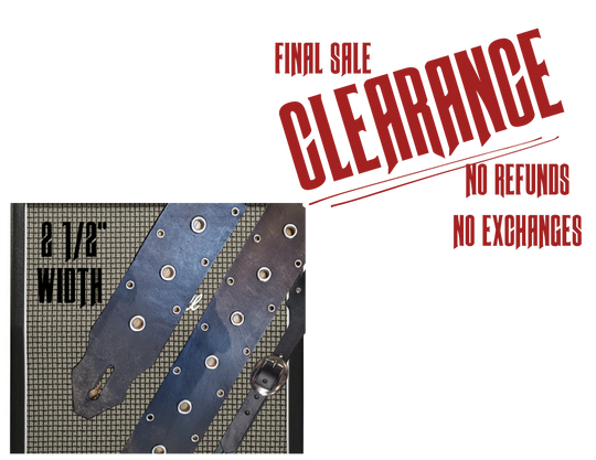 Bring the Noise Leather Guitar Strap CLOSEOUT!!